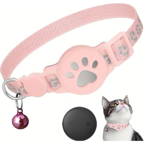 Collare per gatti GPS, localizzatore GPS per gatti, nessun abbonamento mensile, posizione in tempo reale, anti-smarrimento con applicazione, impermeabile e durevole, piccolo e leggero per gatti all'ap (1/5)