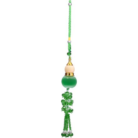 Pendentif parfumé en forme de gourde, désodorisant réutilisable pour voiture, décoration intérieure, cadeau, vert (1/5)
