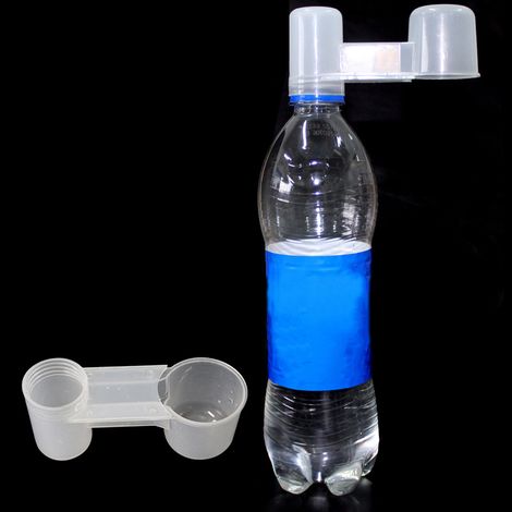 1 abreuvoir en plastique pour oiseaux de compagnie, bouteille d'eau pour poussins (1/5)