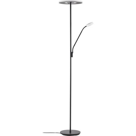 LED Stehlampe "Raymond" aus Metall dimmbar für Wohnzimmer & Esszimmer von Lucande (1/5)