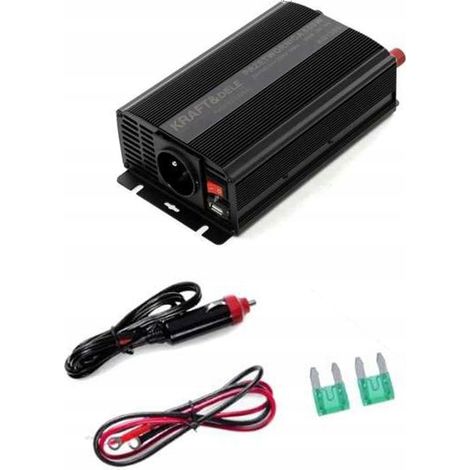 12V auf 230V Spannungswandler 500/1000W Kraft&Dele (1/5)