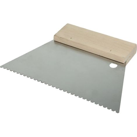 Peigne à colle 180 mm dentelure trapèze 2 x 3 mm