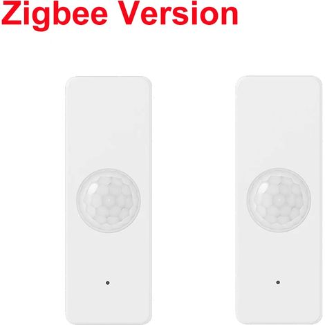 (Lot de 2, version Zigbee) Capteur infrarouge PIR pour présence humaine, sécurité de la maison connectée, compatible avec Alexa et Google Home (1/5)