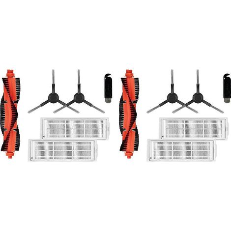 Lot de 2 pièces détachées pour aspirateur robot-laveuse Mi Robot Vacuum-Mop Pro STYTJ02YM XMSTJQR2S : brosse latérale principale, filtre HEPA. (1/5)
