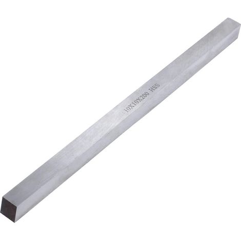 10mm x 10mm x 200mm Turning Parting Milling Lathe HSS Tool Bit Gray-- (1/5)