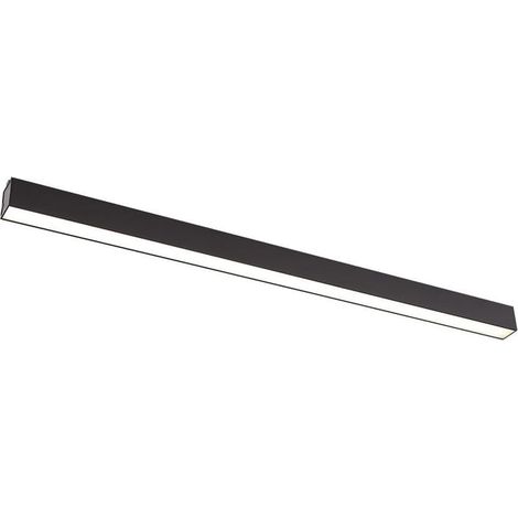 Plafoniera lineare moderna nera 113 cm dimmer LED 36W Maxlight (1/2)