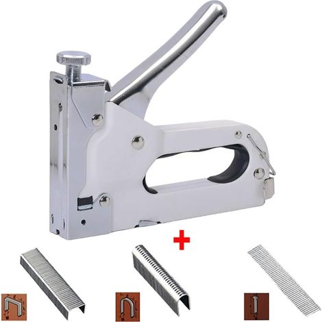 Agrafeuse Murale, 3 en 1 agrafeuse de Construction meubles pistolet à clous manuel Machine for le travail du bois meubles de rembourrage menuiserie industrielle menuiserie pour Tapisserie, Matériel de (1/3)