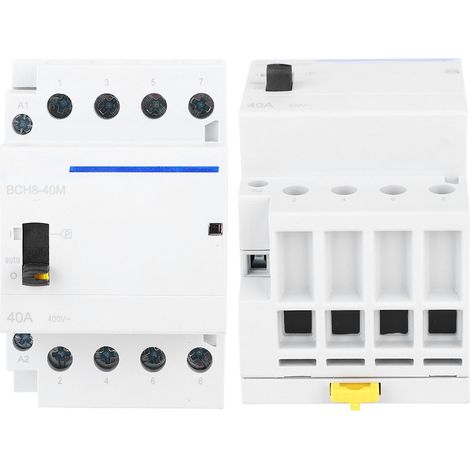 BCH8-40M 230V 4P 40A Modulares Haushalts-Wechselstromschütz mit manuellem Steuerschalter (4NC) (1/5)