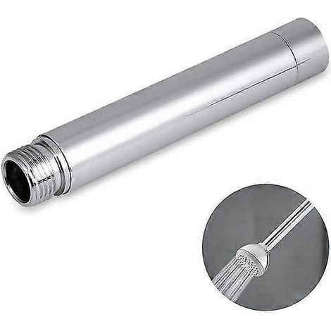 Barre d'extension de douche en acier inoxydable 12,5 cm G1/2" finition chromée Installation facile Accessoire de salle de bain durable (1/5)