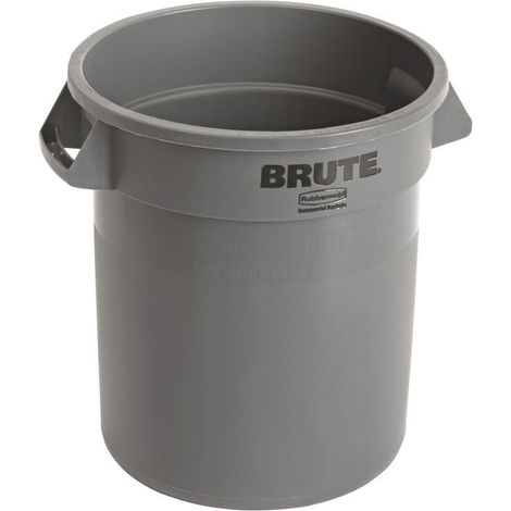 Fût polyvalent gris 38 l PE D. extérieur 400xH435 mm RUBBERMAID
