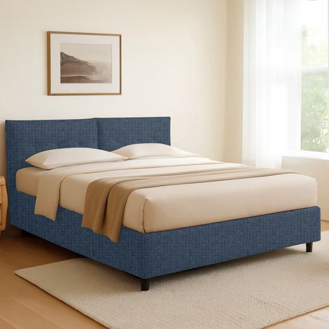 Cama Individual Truro, Desenfundable, Hecho en Italia, azul (1/4)