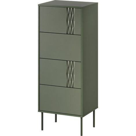 Commode Tolete 102, Vert, Avec tiroirs, Nombre de tiroirs: 0, 125x50x40cm (1/5)