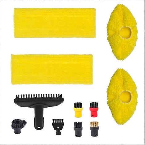 Accessoires de rechange pour aspirateur vapeur Karcher SC1 SC2 SC3 SC5 : tête de brosse vapeur et lingette de sol. (1/5)