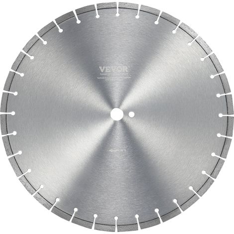 Lame en diamant 450mm pour scie à béton, coupe humide ou sèche, segments plats, trou central de 254mm, béton, carrelage, brique (1/5)