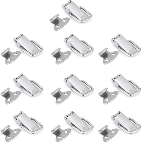 10PCS Hasp Lock Fastener Kitchen furniture Toggle Latch Catch Hardware PartsStainless Steel 201 (1/5)