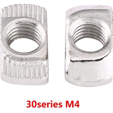 T-Nut-Hammerkopfmutter, vernickelter Kohlenstoffstahl, Befestigungselement für Aluminiumprofile (EU30 M415,58)