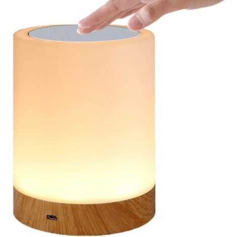Lampe tactile à LED pour , - Lampe de chevet avec capteur RVB (1/5)