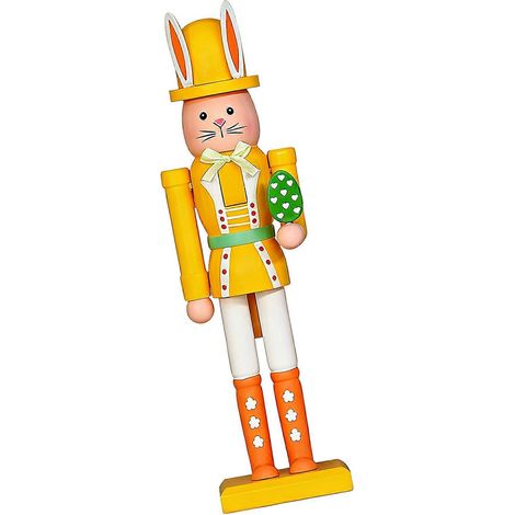 Casse-noisettes en bois, figurines de lapins de Pâques, décorations printanières pour la maison, cadeaux pour les fêtes de printemps, multicolore (1/4)