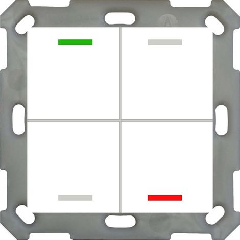 Interruptor botón mdt be-tal55t4.01 rgbw sensor temperatura