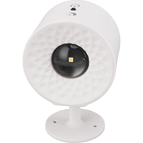 Applique a LED - Alimentazione a batteria - Rotazione con sfera magnetica - Colore bianco - Telecomando touch a 3 colori - Applique versatile per diversi ambienti