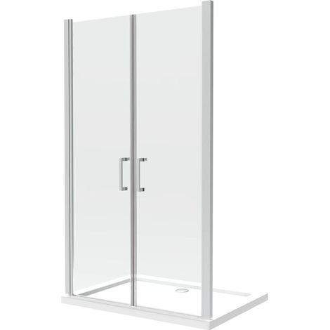 Box Doccia Doppio Battente In Linea Vetro Temperato 8 mm Easy-Clean 158,5-162,5 H 200 cm (1/4)