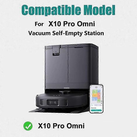 Eufy X10 Pro Omni robot vacuum cleaner compatible, washable and reusable main side brush, HEPA filter, dust bag OPWHBYV (1/4)
