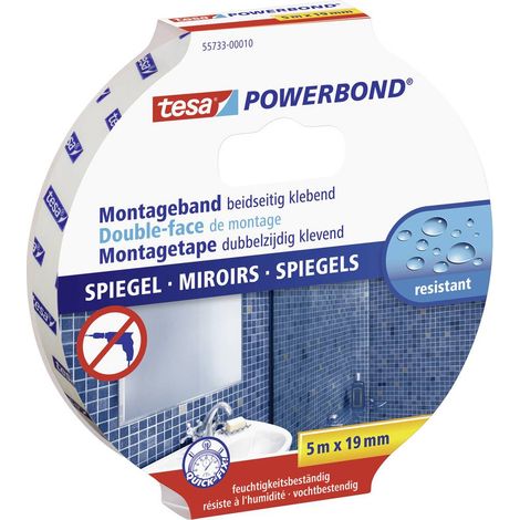 Tesa Powerbond nastro adesivo bianco double face 5m (1/5)