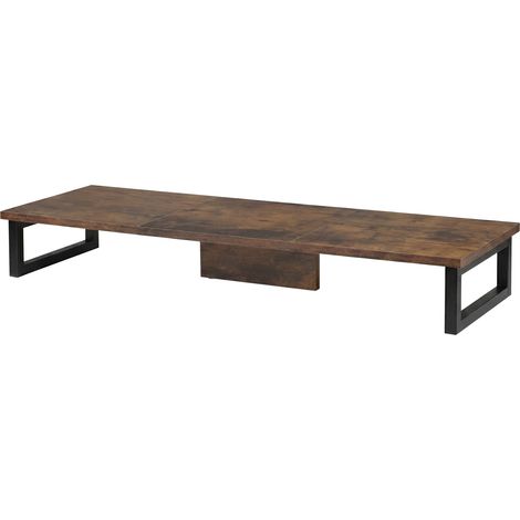 Levede Dual Monitor Stand Riser Computer Screen Desk Shelf for Home Office Steel (1/5)