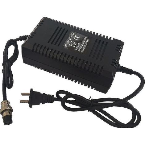 Chargeur de batterie pour scooter électrique 36 volts (36 V), prise femelle 1,8 A (prise américaine) (1/3)