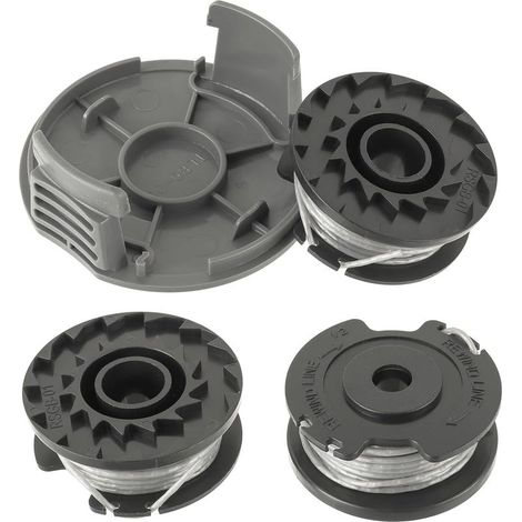 F016800569/F016800385 Bobines pour coupe-bordure sans fil Bosch EasyGrassCut 23/26/18/18-230/18-260/18-26 longueur 4 m Ø 1,6 mm et couvercle de bobine F016F05320 (3 Bobines, 1 Couvercle) - 3 Spool + (1/5)