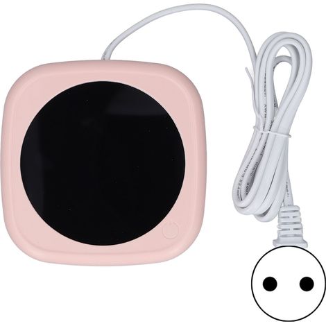 Automatischer Tassenwärmer mit Abschaltautomatik – konstante Temperatur – für Kaffee, Milch, Tee – für Büro und Zuhause – 220 V – rosa (1/5)