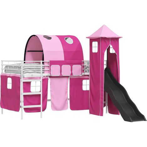 Maison Exclusive - Estructura de litera para niños y rosa 80 x 20