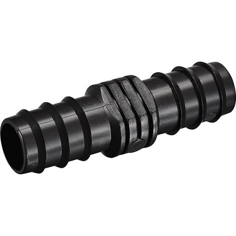 sourcing map Racor de espiga para manguera de riego 25 mm Negro (1/5)