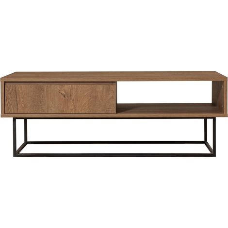 Moderner Couchtisch mit offenen Fach und Schublade aus Holz Dale (1/5)