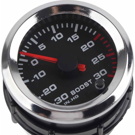 Manomètre de pression de suralimentation universel 52 mm à sept couleurs pour tableau de bord de voiture modifié (1/5)