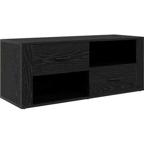 Maison Exclusive - Meuble TV Chêne noir 100 x 35 x 40 cm Bois d'ingénierie