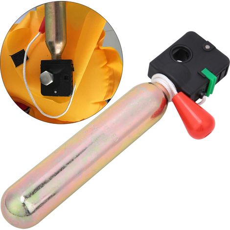 Accessoires pour gilets de sauvetage gonflables : gonfleur manuel portable à vérin à air comprimé (1/5)