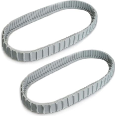 Deux chenilles de rechange grises pour le robot nettoyeur de piscine Maytronics Dolphin (Code produit : 9983152-R2) (1/4)