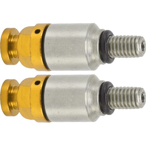 2x M5x0.8 Aluminium Soupape De Purge D'Air Fourche De Remplacement CRF150R CR125R CR250R CRF250R Jaune (1/5)