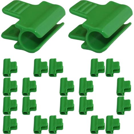 Lot de 100 supports de serre réutilisables pour serre - Filet de serrage (1/5)