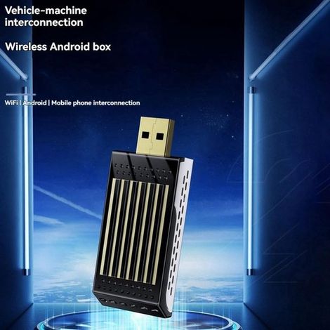 Adaptador CarPlay, Caja con IA 3 en 1: CarPlay 2G+16G, Android 13, CarPlay/Android Auto inalámbrico (1/5)