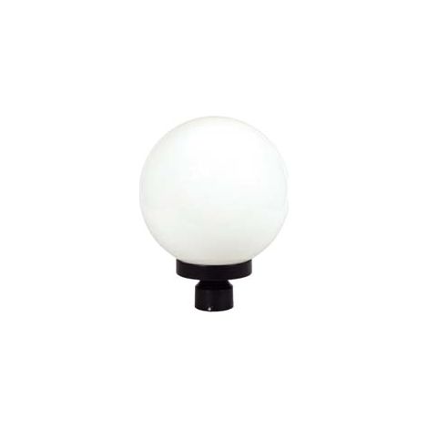 LANTERNA PER PALO MM.60 MODELLO SFERA  100w IP44 mm.250x345h. colore nero    SYNTESY