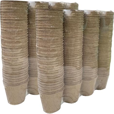 288 x 7cm Eco Round Fibre Biodegradable and Compostable Plant Pots (1/5)