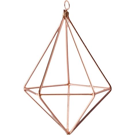 Support suspendu géométrique en métal pour plantes aériennes, moderne de jardin (1/4)