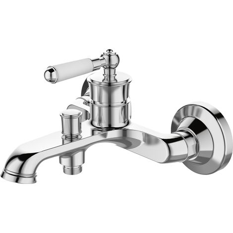 Essebagno Leeds Mechanische Badewannen-Duscharmatur Chrom