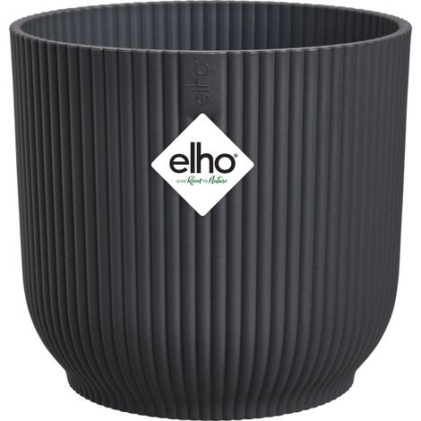 Vaso Elho Vibes Fold Round 30 cm – Eleganza Moderna per la Tua Casa - Colore: Antracite