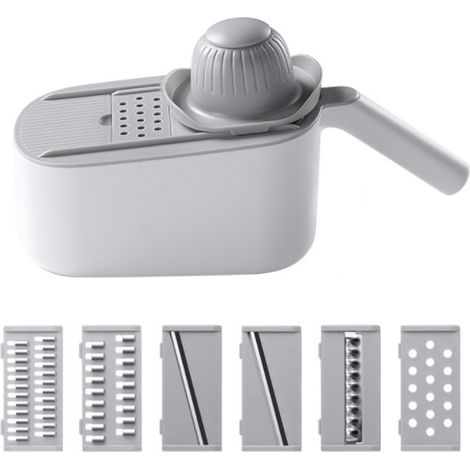 Râpe-hachoir multifonctionnelle pour légumes, efficace, sans effort et facile à nettoyer. Outil idéal pour trancher les légumes et les pommes de terre. (1/5)