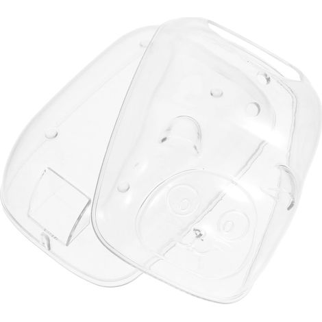 Transparent ABS Sand Bath Box for Hamsters, Comfortable Bed and Habitat for Small Animals, Hamster Bathroom Accessory (1/5)