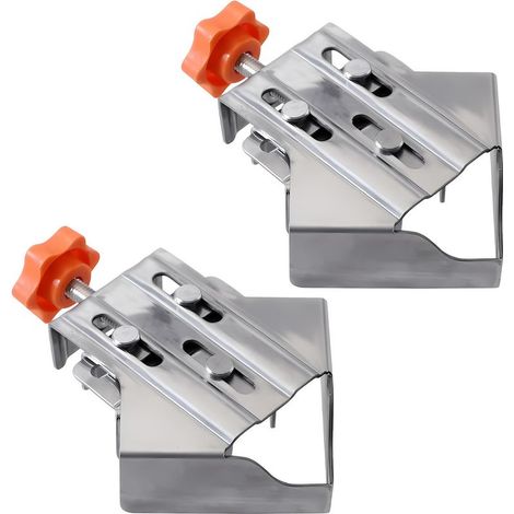 Stainless Steel Pieces, 90 Degree Corner Tensioner Pin, Single Handle Corner Clamp for Woodworking Engineering Photo Frames (1/5)
