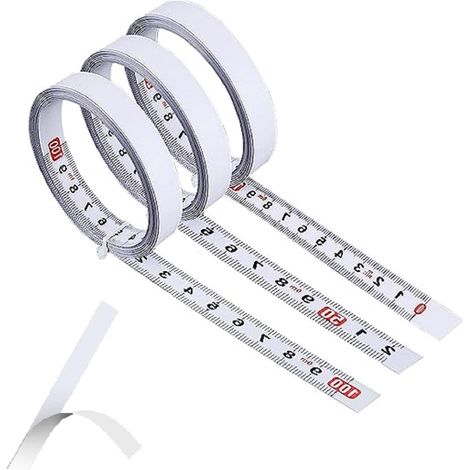 Règle métrique autocollante, ruban à mesurer autocollant en acier au carbone, règle métrique autocollante de 1 m, ruban à mesurer gradué autocollant